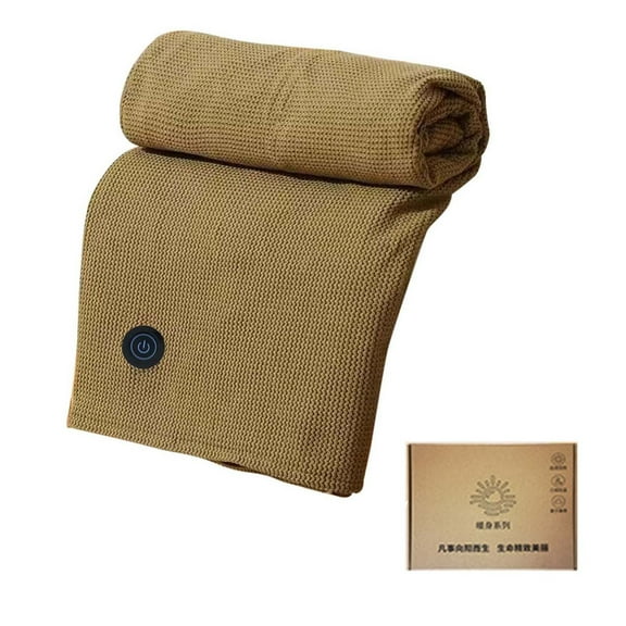 USB Warming Blanket, 59x31 Inch Electric Heated Throw with Zipper Closure, Adjustable Thermal Settings for Home Office Use