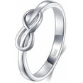 thumbnail image 1 of Infinity Ring - Sterling Silver Rings For Women - 925 Infinity Sterling Silver Rings - Knot Ring - Infinity Shape Silver Ring - Classic Gift for Speci, 1 of 4