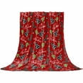 thumbnail image 2 of Western Christmas Throw Flannel Blanket 40x50In Cowboy Boots Xmas Tree Snowflake Red Super Soft Cozy Bed Blanket, Lightweight Plush Fuzzy Bed Throw for Bedroom Sofa Couch Living Room, 2 of 4