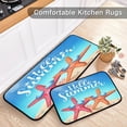 thumbnail image 5 of SKYSONIC Hello Summer Kitchen Mats and Rugs Funny Sunglasses Starfish Floor Runner Area Rug Washable Carpet Perfect for Living Room Bedroom Entryway,19.7"x27.6"+19.7"x47.2", 5 of 7