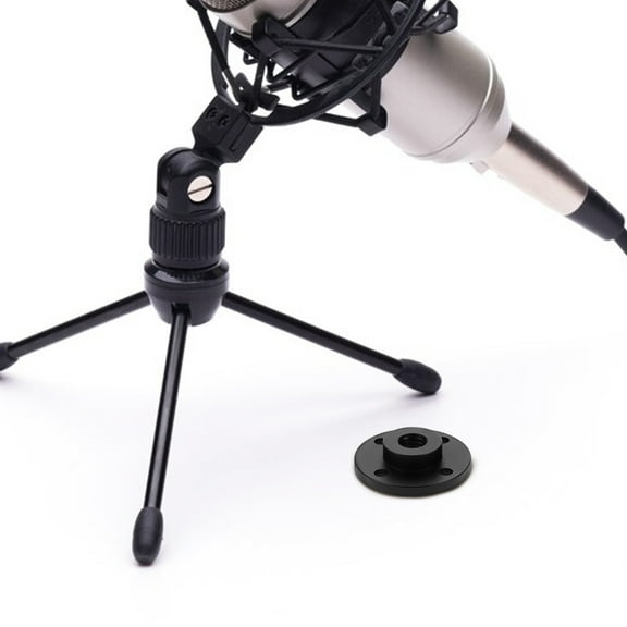 SOPOTUTU Desk Mount Mic Stand Flexible Neck 1Set Black