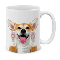 WIRESTER 11 Oz Ceramic Tea Cup Coffee Mug, Red Pembroke Welsh Corgi
