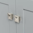 thumbnail image 6 of Ariel Cambridge 37 In. Right Offset Oval Sink Vanity With White Quartz Countertop In Grey, 6 of 10