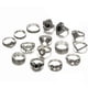thumbnail image 3 of Juego de aleación resistente a la corrosión estilo vintage diseño de diamantes de imitación 15 piezas anillos de dedo huecos para aniversario para hombres y mujeres ANGGREK Otros, 3 of 8