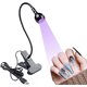 thumbnail image 1 of Lámpara de curado ultravioleta LED, lámpara de uñas LED con cuello de cisne y accesorios de abrazadera para uñas de gel Gel de reparación móvil x puntas de uñas ER, 1 of 5