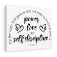 thumbnail image 4 of Scripture Walls  Power Love And Self-Discipline 2 Timothy 1:7 Bible Verse Canvas Christian Wall Art Ready to Hang Unframed, 4 of 12
