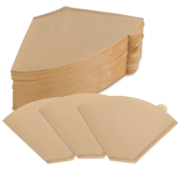 200 Pcs Coffee Filters, Coffee Filters 8 12 Cup, Disposable Coffee Filters Paper, Natural Brown Cone Paper Filter, 4 Replacement Cone Coffee Filters for Pour Over and Drip Coffee Maker