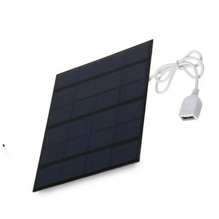GUYUTING Replacement Outdoor Solar Charger Panel 3.5W, 580mA, Mono-crystalline, Suitable for Camping and Travel