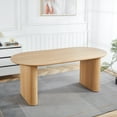 thumbnail image 1 of Noble House Table à Manger Ronde Extensible, en MDF Robuste avec Bois - Revêtement en Placage, Chêne, 1 of 10