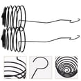 thumbnail image 6 of 3 Pcs Conch Hanging Ornament Hook Plant Wall Spiral, 6 of 8