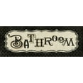 thumbnail image 2 of Pela Studio 18x9 White Modern Wood Framed Museum Art Print Titled - Room Signs II - Bathroom, 2 of 4