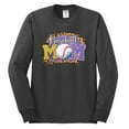 thumbnail image 3 of Baseball Mom Cheetah Glitter Sports Mens Long Sleeve Shirt, Charcoal, 3X-Large, 3 of 5
