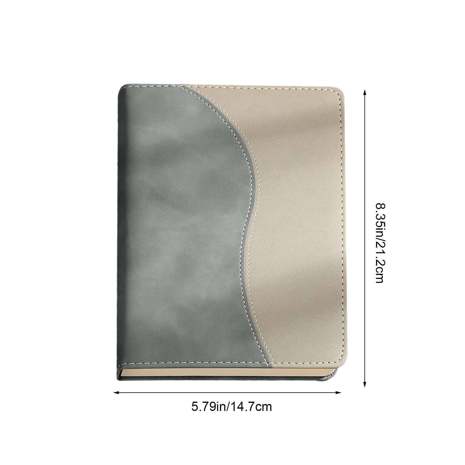 Roiihwy Softcover Journal Notebook, PU Leather Hardcover Notebooks, A5 College Ruled Thick Classic Loop work notebook for Writing, MulticolorA