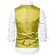 thumbnail image 2 of Chaleco de traje de vestir de jacquard para hombre Chaleco de esmoquin ajustado floral victoriano / S / Dorado kaili Sencillez, 2 of 2