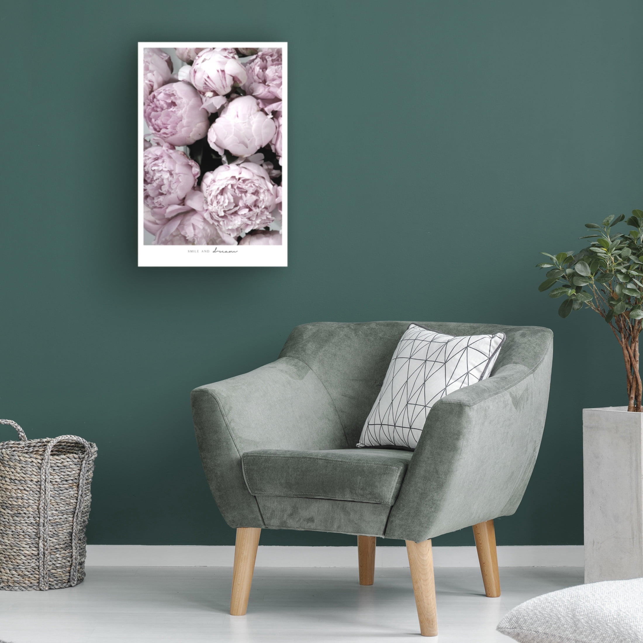 Trademark Fine Art Rosana Laiz Blursbyai Smile and dream peonies Canvas Wall Art