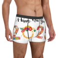 thumbnail image 4 of Cauagu 2025 New Year'S Print Boxer Briefs for Men,Comfortable Breathable Men's Underwear Moisture Wicking Underpants -X-Large, 4 of 8