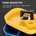 thumbnail image 3 of Caja de almuerzo Irfora Fiambrera Bento Box de 1,9 L con juego de utensilios, 8 compartimentos, 3 contenedores apilables, gran capacidad para adultos, niños, Camping, oficina Irfora Caja de almuerzo, 3 of 7