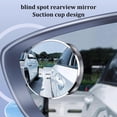 thumbnail image 3 of HUGFEGWE Blind Spot Rearview Mirror Blind Spot Mirror Car Side View Mirror Blind Spot Two-Pack Suction Cup Type for Easy Installation,Silver CJB91-54778, 3 of 7