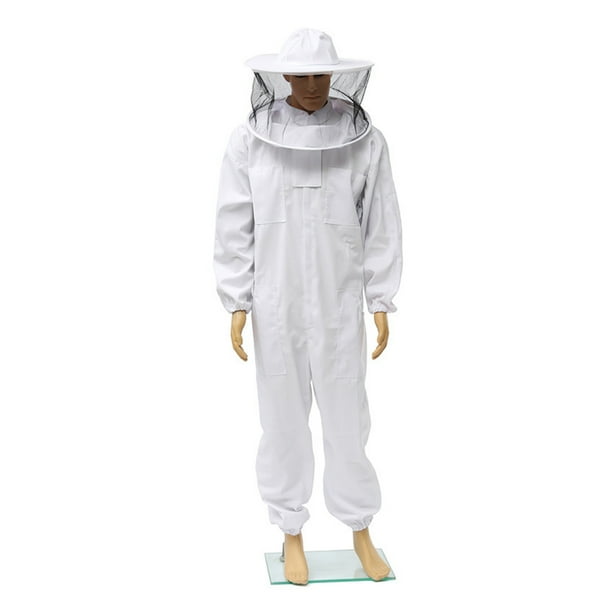 Traje de apicultura Advancent ligero y duradero con ajuste universal protección efectiva Jardín y Patio blanco XL