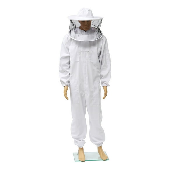 Guardoinrt Aired Beekeeping Suit Lightweight And Universal For Effective Protection Ventilated Jacket For Beekeeper Easy To white L 1Set