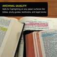 thumbnail image 5 of U.S. Office Supply Bible Safe Gel Highlighters, Pack of 16 - 2 Sets of 8 Bright Neon Fluorescent Highlight Colors Yellow, Orange, Pink, Purple, Green, Blue - Won't Bleed, Fade or Smear - Study Guide, 5 of 7