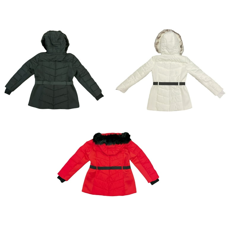 london fog women's belted puffer jacket