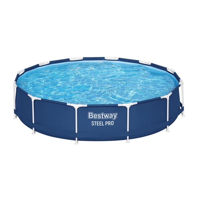 Piscina Redonda Steel Pro Bestway Azul con Bomba de Filtro multicolor