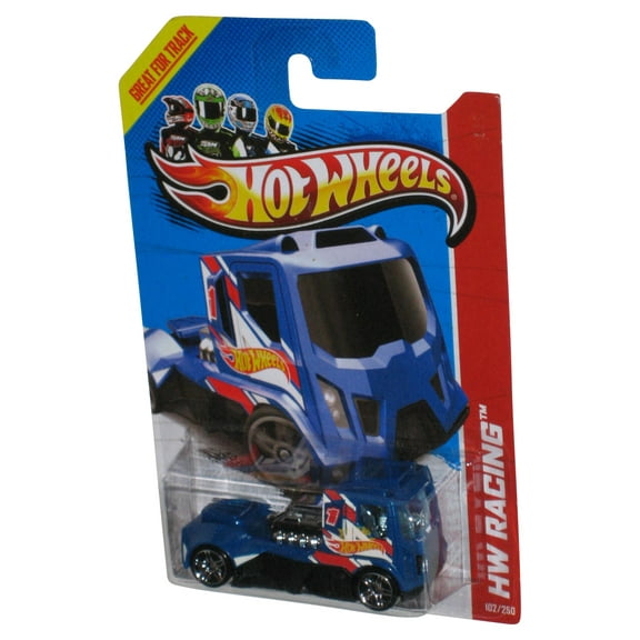 Hot Wheels HW Racing (2012) Blue Rennen Rig Toy Truck 102/250
