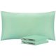 thumbnail image 1 of NTBAY Juego de 2 fundas de almohada estándar, 100% microfibra cepillada de 1800 hilos, súper suaves y acogedoras, resistentes a las arrugas, a la decoloración y a las manchas con cierre de sobre, fund, 1 of 4