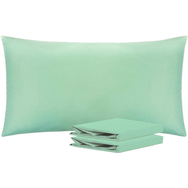 NTBAY Juego de 4 fundas de almohada Queen 100% microfibra cepillada de 1800 hilos, súper suaves y acogedoras, resistentes a las arrugas, la decoloración y las manchas con cierre de sobre, fundas de al