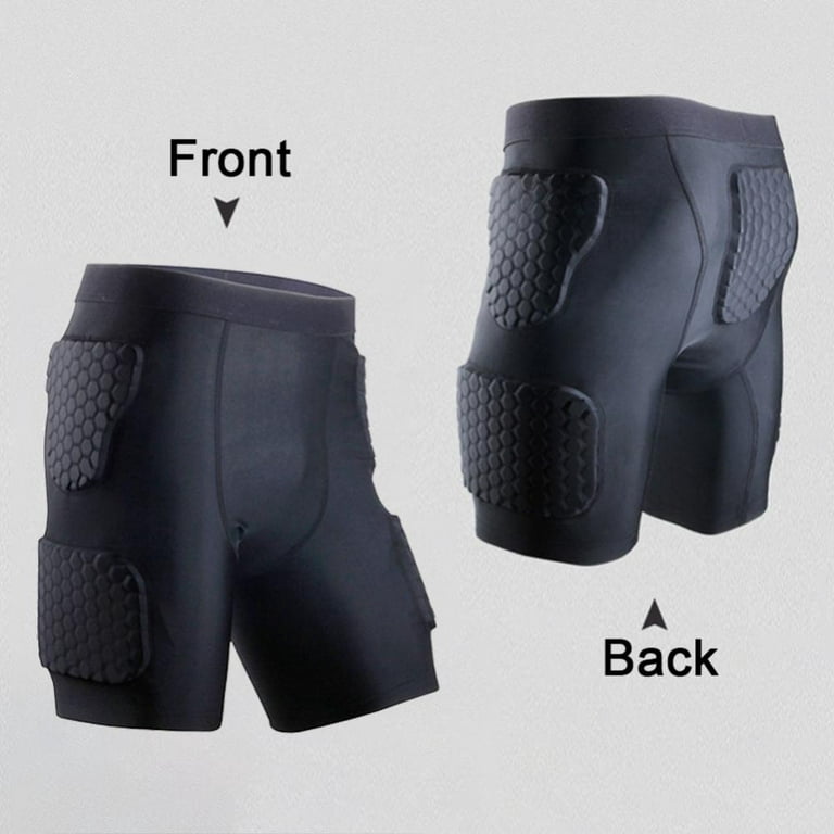 TUOYR Mens Football Girdle Padded Compression Short with Pad Hip Protector  Pant Youth Adult Protective for Baseball Snowboard