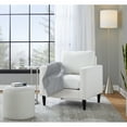 thumbnail image 2 of 64" Brushed Nickel Floor Lamp w/ Flared Base & White Linen Shade, 2 of 5
