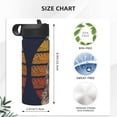 thumbnail image 4 of Sikiie Pug dog Yoga Print 18OZ Insulated Straw Cup, Portable Leak-proof Sports Water Bottle, Stainless Steel Water Cup Suitable for Home and Outdoor, 4 of 8