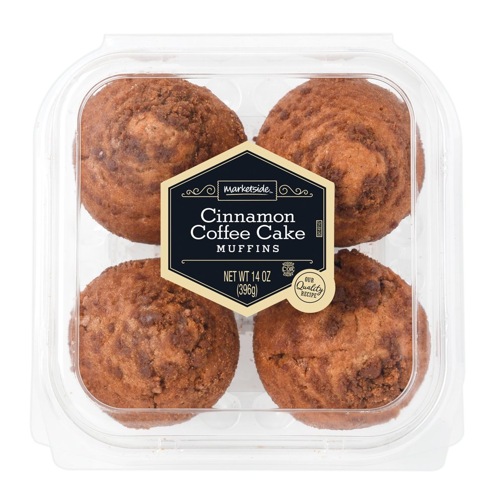 Marketside Cinnamon Coffee Cake Muffins, 14 oz, 4 Count