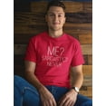 thumbnail image 2 of Me? Sarcastic? Never Graphic Men Red T-Shirt, Male XX-Large, 2 of 4