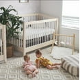 thumbnail image 6 of little dove Baby Play Gym Wooden Baby Gym with 6 Toys Foldable Play Gym Frame Activity Gym Hanging Bar, Baby Toy Natural Wood Play Gym Baby Exercise Activity Gym Hanging Bar Newborn Baby Gift, 6 of 6
