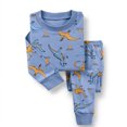 thumbnail image 2 of JUMEYU Boys Pajamas Long Sleeve 2 Piece Set Toddler Sleepwear Assorted Designs (Blue,3-4 Years), 2 of 5