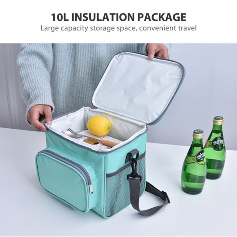 Opux Insulated Lunch Box for Men Women, Leakproof Thermal Lunch Bag Cooler Work Office School, Soft Reusable Lunch Tote with Shoulder Strap, Adult Kid