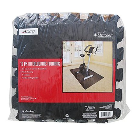 Bcg Diamond Plate Fitness Gym Flooring System 12 Pack Walmart Com