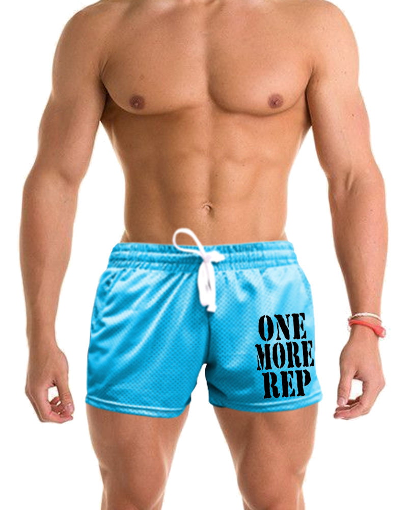Men's One More Rep V283 Blue Mesh Gym Shorts Medium - Walmart.com