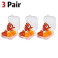 thumbnail image 1 of 1-10 Paires de Bouchons d'Oreilles en Silicone Réduction de Bruit Bouchons d'Oreilles Étanches avec Cordon Réutilisables pour Natation Sommeil Travail, 1 of 5