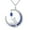 E-Blue Moon, variant on Cat Necklace for Women Men 18k White Gold Plated 925 Sterling Silver Diamond Cat Necklace Cat on Moon Necklace Rhinestone Cat Pendant for Women Cute Cat Jewelry, Box Chain 50cm