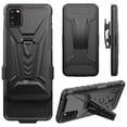 thumbnail image 5 of Compatible for Alcatel TCL A3X A600DL Case with Holster Belt Clip Hybrid Shockproof Protective Phone Cover with Kickstand - Black, 5 of 7