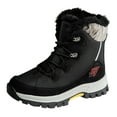 thumbnail image 3 of CAICJ98 Snow Boots Women Lightweight Warm Lined Mid-Calf Waterproof Womens Winter Boots (Black,Size 7), 3 of 8