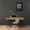 thumbnail image 4 of Sundance Studio 19x24 Black Modern Framed Museum Art Print Titled - Beware with Border, 4 of 5