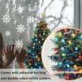 thumbnail image 5 of EUDIDV Nativity Ornament New Window Stickers Colored Lights Christmas Trees Snowflake Decoration Double-sided Printing Visible Window Stickers Self-adhesive Xmas Decor Items, 5 of 6