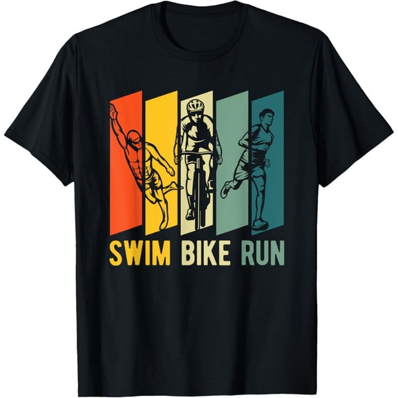 Triathlon Sport Athlete Triathlete Race - Swim Bike Run T-Shirt