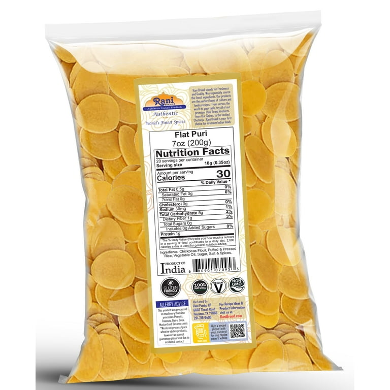 Rani Pani Puri Coins 7oz (200g) 80-85 Coins ~ Uncooked