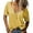 Yellow, variant on Women Deep V-Neck Short Sleeve Tops Solid Basic T Shirt