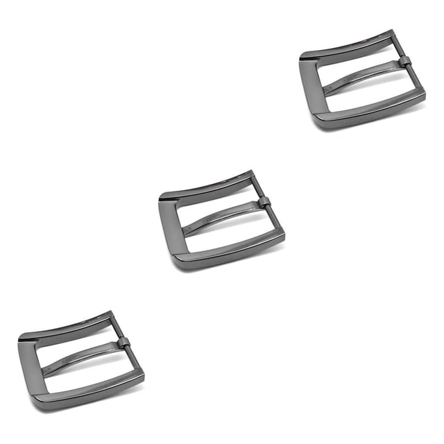 Boucle de Ceinture de Remplacement Accessoire de Ceinture à Rouleau Réutilisable Sangle Rectangulaire Curseur Pièce de Réparation Domestique 35mm 3Ensemble